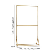 Heavy-Duty Double-Layer Garment Rack for Retail Display and Photography Studios