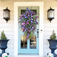 Spring Tulip & Hydrangea Wreath for Front Door Decor