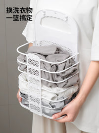 Large Foldable Laundry Hamper Wall-Mounted Dirty Clothes Basket for Bathroom Home