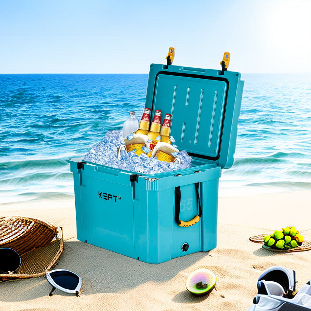 63L Rotomolded Cooler Ice Chest for Fishing Camping Picnics