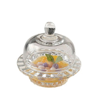 Glass Bird's Nest Stew Bowl with Lid, Transparent Dessert and Soup Bowl Set