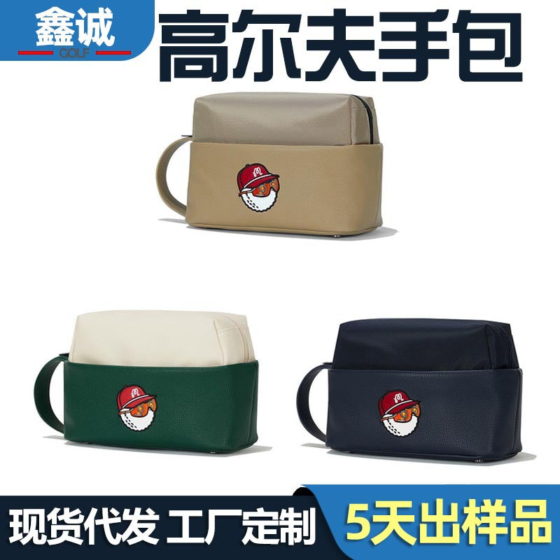 2024 New Golf Clutch Bag PU Leather Portable Multi-functional Storage Pouch for Men and Women