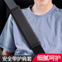 Car Seat Belt Shoulder Pad Cover with Honeycomb Embossing