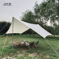 Hexagonal Camping Tarp Shelter Waterproof Sunshade for Outdoor Activities