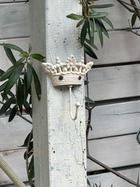 Cast Iron Crown Wall Hook Garden Decor