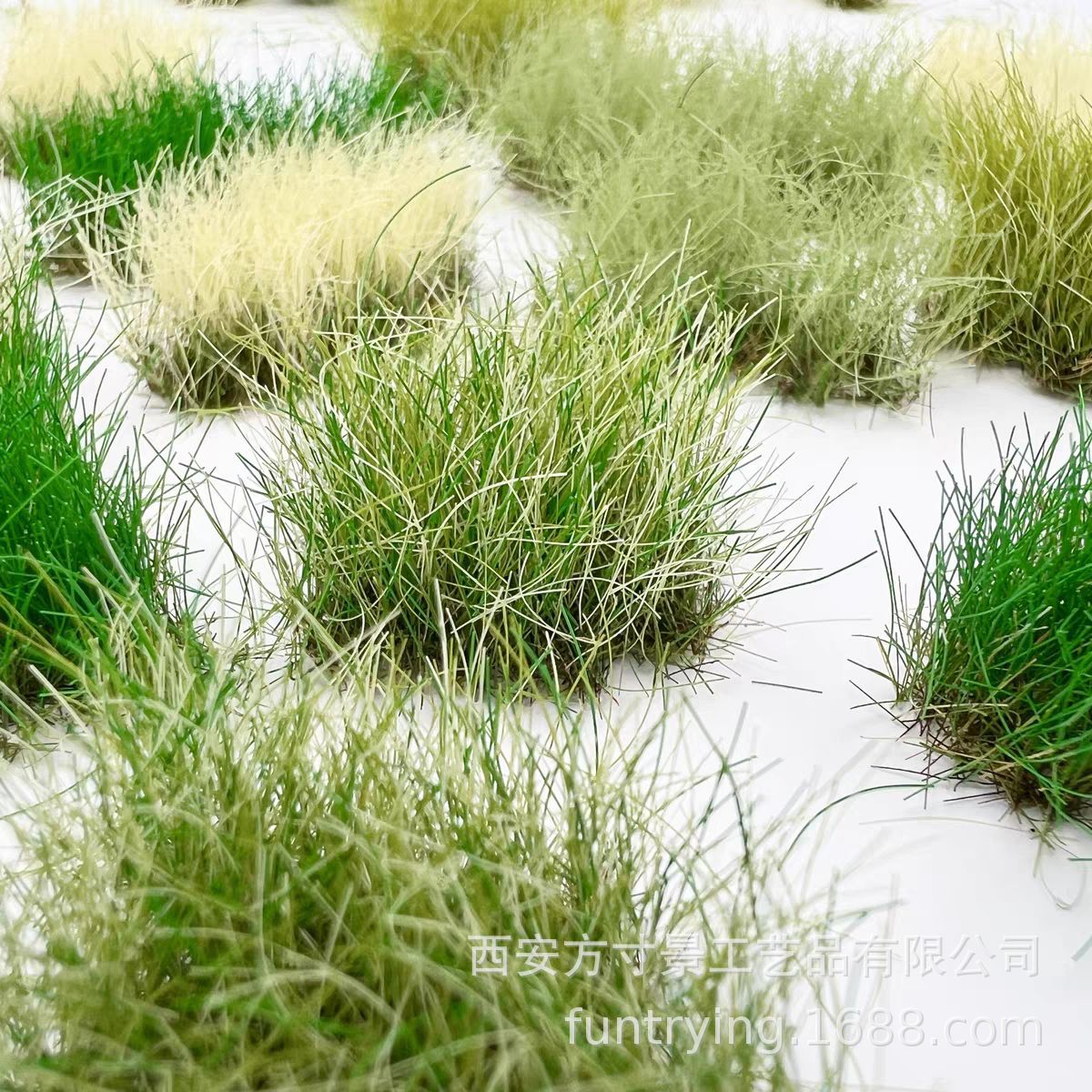 Self-Adhesive Static Grass Tufts for Dioramas and Model Scenery, 12/16mm Tall