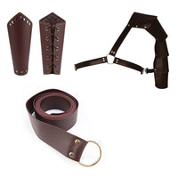 Medieval Celtic Viking Knight Cosplay Costume Accessories Set for Halloween Carnival