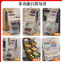 Multi-Layer Rolling Umbrella Display Rack for Retail Stores