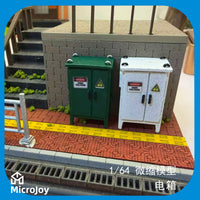 1/64 Scale Miniature Outdoor Electrical Box Model for Diorama and Sand Table Decor