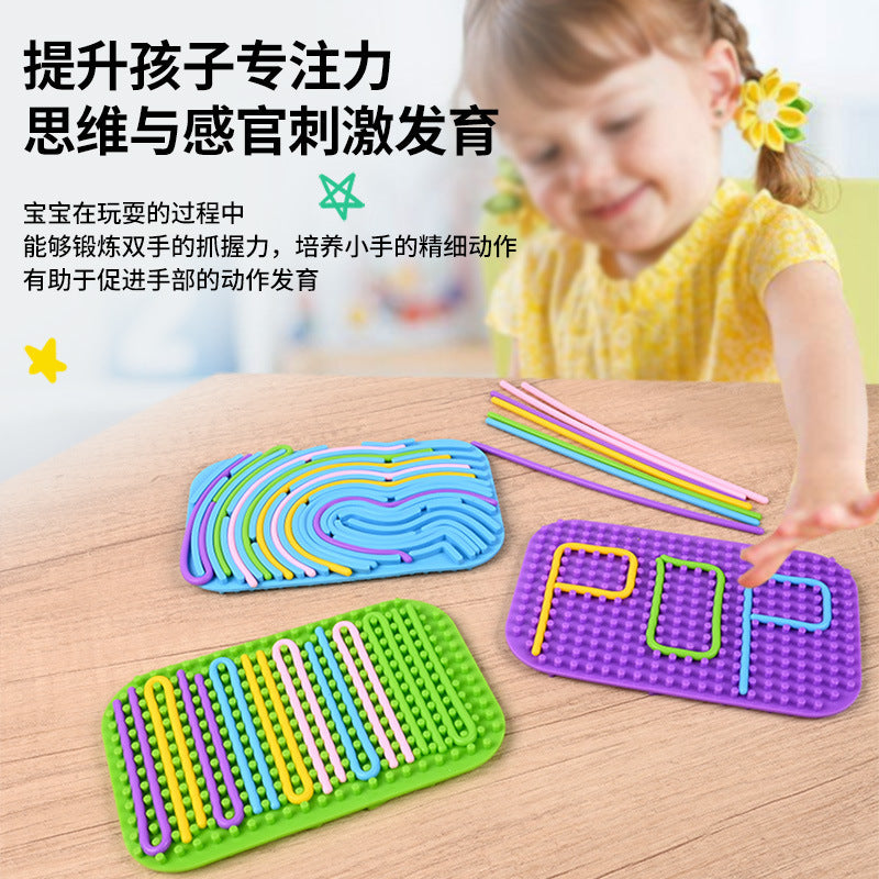 Silicone Sensory Activity Board for Kids, Educational Stress Relief Toy