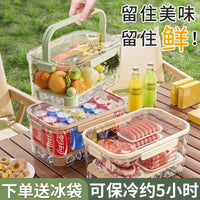 Portable Insulated Cooler Box for Picnics, Food Storage, Camping, and Outdoor Activities