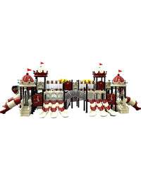 Outdoor Large Playground Slide and Swing Set for Kids