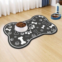 Pet Feeding Mat Diatomaceous Earth Absorbent Quick Dry Splash Proof Pad for Cats and Dogs