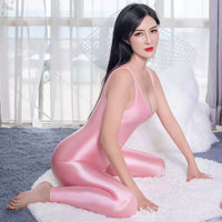Women's Silky Smooth Sleeveless Jumpsuit with Invisible Zipper