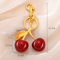 Cherry Keychain Pendant Car Bag Charm Creative Decoration