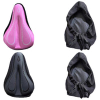 Thickened Silicone Bicycle Seat Cover for Kids - Soft, Pain-Relief Cushion for Mountain & Road Bikes