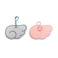 Embroidered DIY Keychain Luggage Tag Patches for Bags