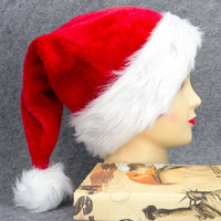 Christmas LED Light-Up Knitted Santa Hat for Adults and Kids, Festive Party Decoration and Costume Prop