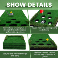 Portable Indoor Golf Putting Green Practice Mat