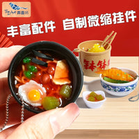 DIY Miniature Food Play Set - Instant Noodles, Hot Pot, Ice Cream & Dessert Simulation Toys