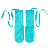 Women's Non-Slip Yoga Pilates Dance Socks with Criss-Cross Straps