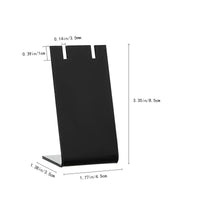 Acrylic L-Shaped Earring & Necklace Jewelry Display Stand for Retail & Photography