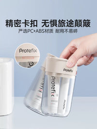 Portable Travel Mouthwash Cup and Toothbrush Set with Storage Case