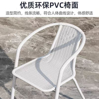 Outdoor Balcony Bistro Set, 3-Piece Folding Table and Chairs for Small Spaces, White