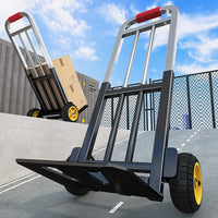 Foldable Portable Luggage Cart with Silent Wheels for Home and Cargo Transport