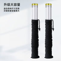 Acrylic Fishing Float Tube with Cloth Bag - Transparent, Thickened, Large Capacity
