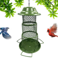 Retractable Metal Bird Feeder for Outdoor Garden - Hummingbird & Wild Bird Feeder