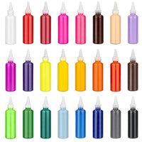 Washable Finger Paint Set for Kids, 100ml DIY Art Craft Tempera Watercolor Acrylic Paint