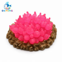 Glowing Coral Aquarium Decoration Silicone Fluorescent Reef Ornament for Fish Tank Landscape