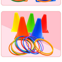 18cm/23cm Thickened Soccer Training Cones Obstacle Markers for Sports Training