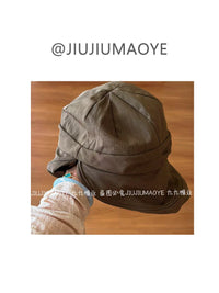 Lightweight Breathable Quick-Dry Fisherman Sun Hat with Pleated Design and Wide Brim