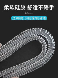 Bangle Protector Silicone Sleeves Anti-Collision Anti-Scratch Adjustable Elastic Bands for Bracelets