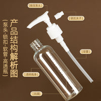 Portable Travel Dispenser Bottle Set with Press Pump for Shampoo, Lotion, and Hand Sanitizer