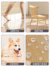 PVC Chair Mat for Hard Floors, Soundproof Desk Chair Mat for Office and Home, Clear Floor Protector for Rolling Chairs