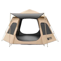 Explorer Hexagonal Automatic Pop-Up Camping Tent with Rainfly