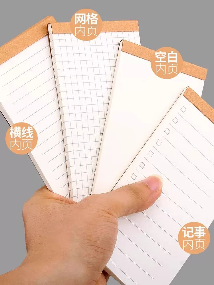 Vintage Kraft Paper Mini Notebook Set for Students and Planners