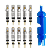 Tubeless French Presta Valve Core Replacement Kit with Wrench Tool