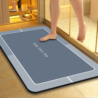 Diatomaceous Earth Bathroom Mat Quick Dry Non-Slip Absorbent Floor Mat
