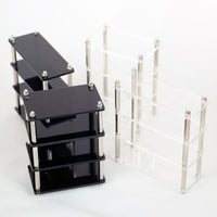 Dollhouse Miniature Multi-layer Transparent Display Shelf Bookcase European Style Furniture