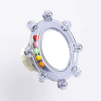 Parrot Mirror Toy with Rotating Bell for Cage Entertainment, Suitable for Small Birds like Peony and Cockatiel