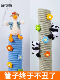 Pipe Insulation Wrap with Decorative Stickers for Soundproofing and Thermal Protection