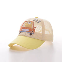 Baby Boys' Cartoon Baseball Cap Breathable Sun Hat for Summer