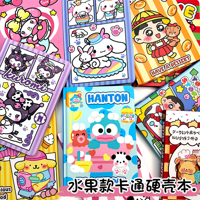 A5 Fruit Cartoon Hardcover Notebook Diary with Color Pages