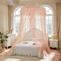 French Princess Dome Mosquito Net Canopy, Foldable Fine Mesh Bed Net