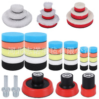 Car Detailing Polishing Pad Kit Sponge Wool Buffing Pads 1/2/3 Inch for Automotive Beauty