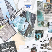 Xinqi 25-Sheet Summer Freedom Landscape Sticker Pack for Journals and Decor